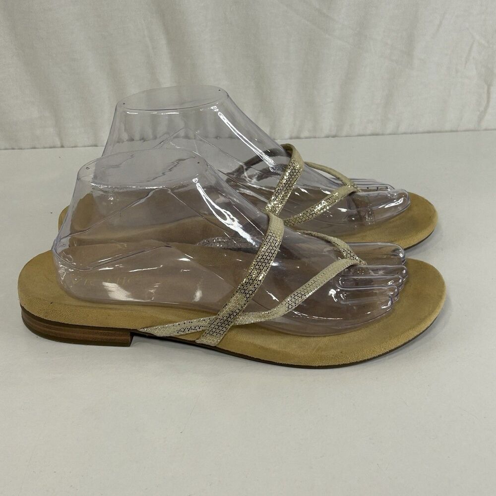 Vionic Prism Sandal Flip Flop Gold Color‎ Women's Size 10.5 Orthaheel